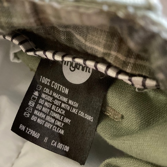 Men’s Rhythm 32” waist sage green 100% cotton cargo shorts-preowned - Picture 7 of 7